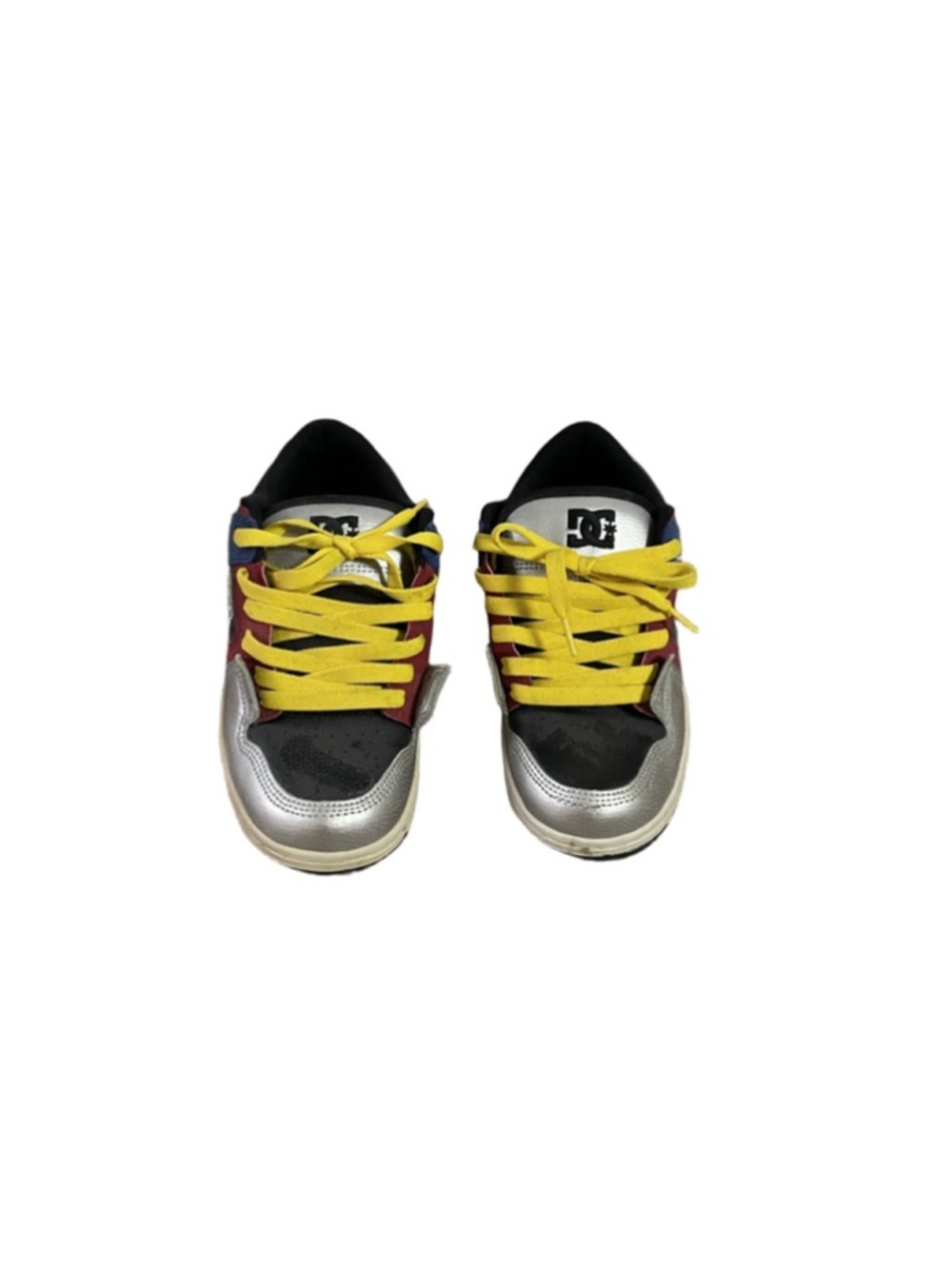 Women’s DC Shoes Sneakers Size 8 Black Silver Red Blue Green Yellow